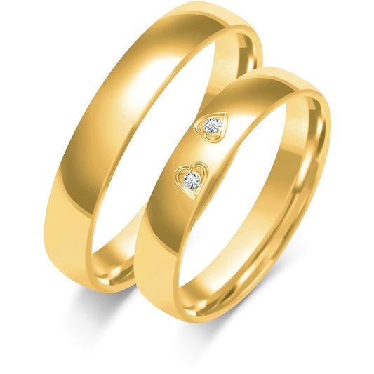Fiorentina 4.00 mm + 4.00 mm - 0,018 ct. Diamanten
