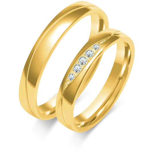 Heliana 3.50 mm + 3.50 mm - 0,06 ct. Diamanten