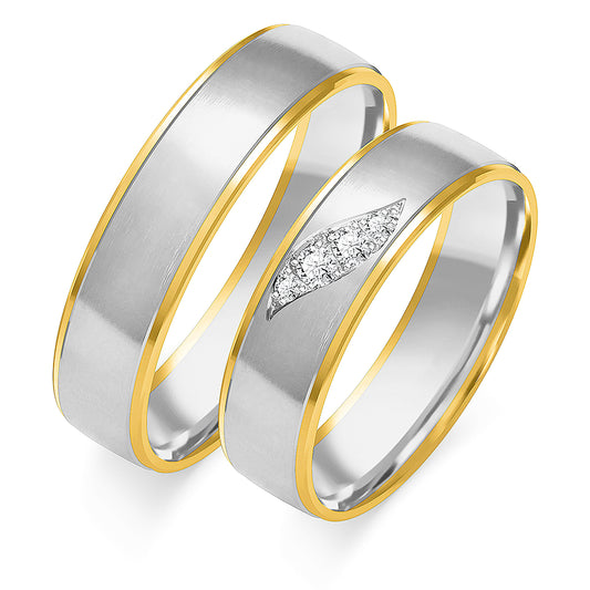 Jovienne 5.50 mm + 5.50 mm - 0,062 ct. Diamanten