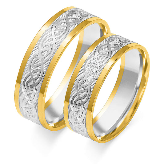 Melisande 6.00 mm + 6.00 mm - 0,036 ct. Diamanten