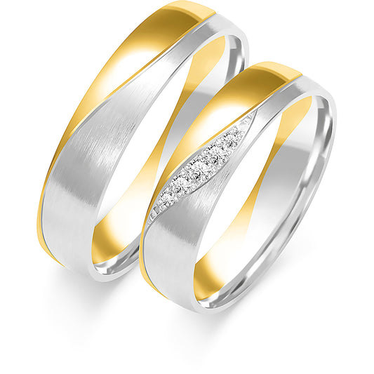 Uvelia 5.00 mm + 5.00 mm - 0,068 ct. Diamanten
