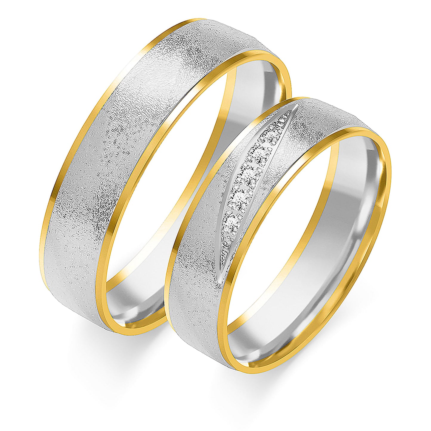 Vivara 5.50 mm + 5.50 mm - 0,06 ct. Diamanten