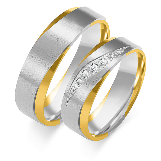 Zinnara 6.00 mm + 6.00 mm - 0,123 ct. Diamanten