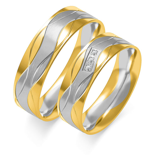 Aeliana 6.00 mm + 6.00 mm - 0,027 ct. Diamanten