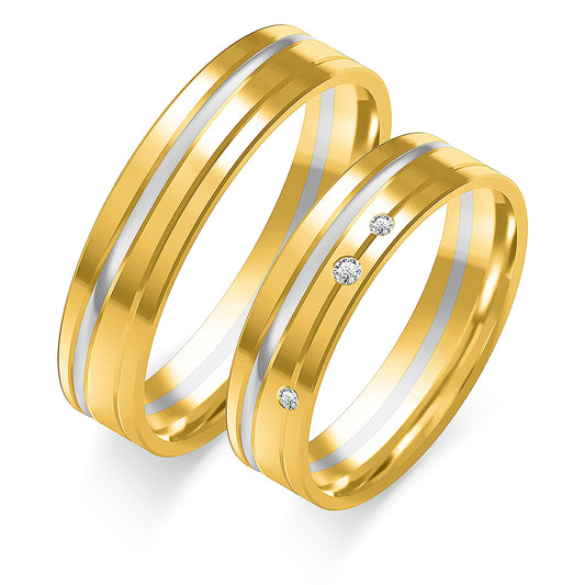 Calidora 5.00 mm + 5.00 mm - 0,032 ct. Diamanten