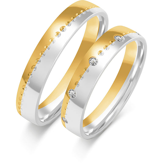 Nivara 4.00 mm + 4.00 mm - 0,14 ct. Diamanten