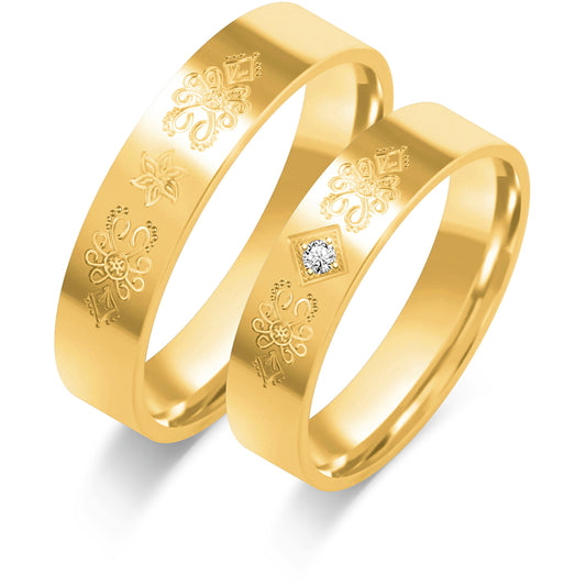 Ravena 5.00 mm + 5.00 mm - 0,014 ct. Diamanten
