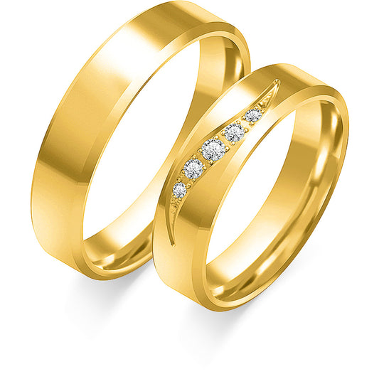 Ysolde 5.00 mm + 5.00 mm - 0,068 ct. Diamanten