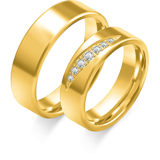 Zephira 6.00 mm + 6.00 mm - 0,123 ct. Diamanten