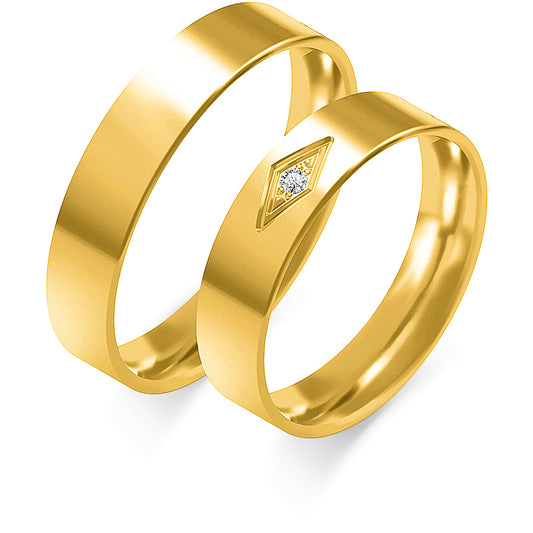 Ariella 4.50 mm + 4.50 mm - 0,014 ct. Diamanten