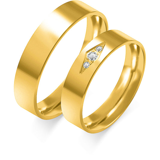 Ariella 5.00 mm + 5.00 mm - 0,04 ct. Diamanten