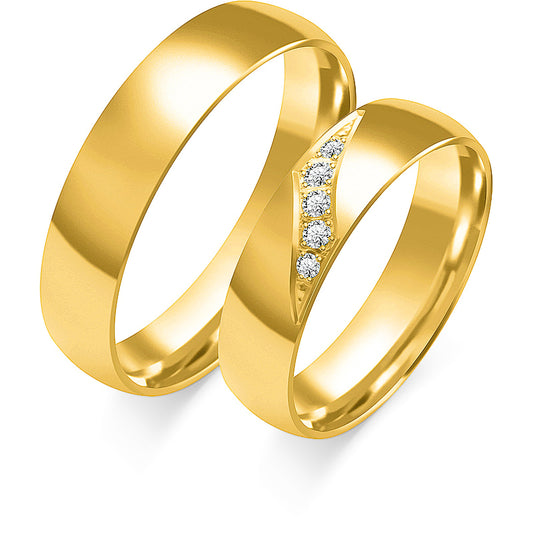 Bianca 5.00 mm + 5.00 mm - 0,06 ct. Diamanten