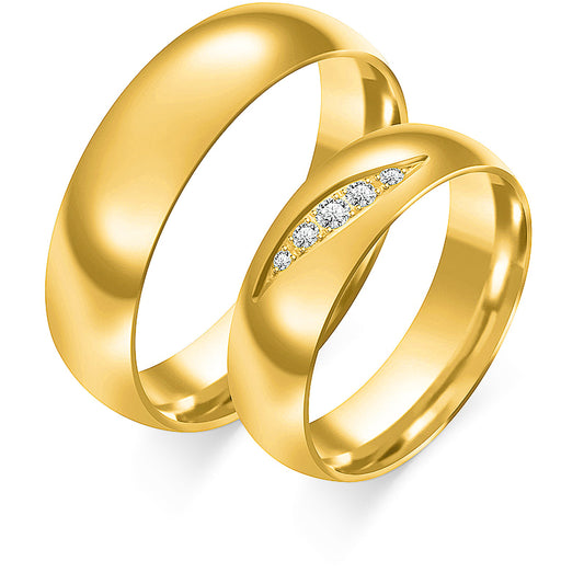 Clarisse 5.50 mm + 5.50 mm - 0,068 ct. Diamanten