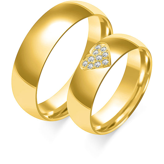 Elara 6.00 mm + 6.00 mm - 0,09 ct. Diamanten