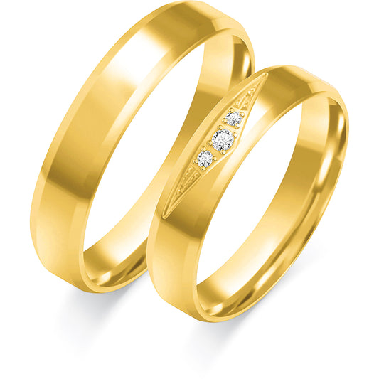 Fidelia 4.50 mm + 4.50 mm - 0,04 ct. Diamanten