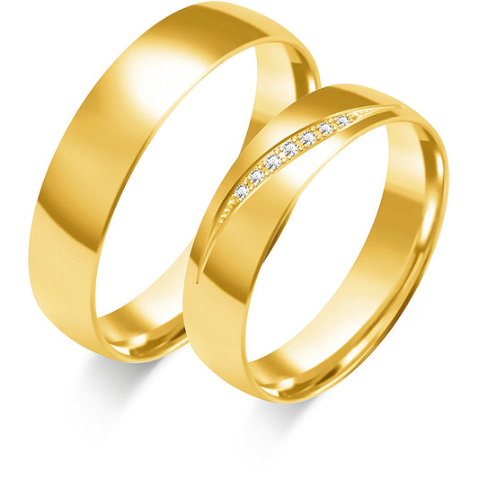 Ivessa 5.00 mm + 5.00 mm - 0,055 ct. Diamanten