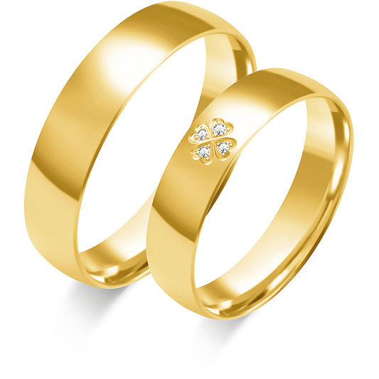 Ivessa 4.50 mm + 4.50 mm - 0,04 ct. Diamanten
