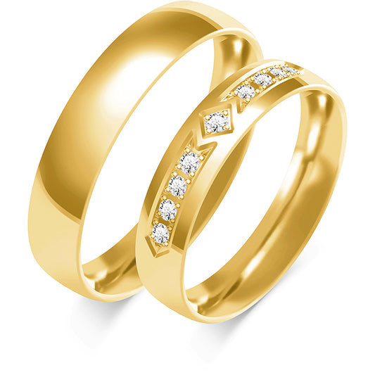 Jolivette 4.50 mm + 4.50 mm - 0,126 ct. Diamanten