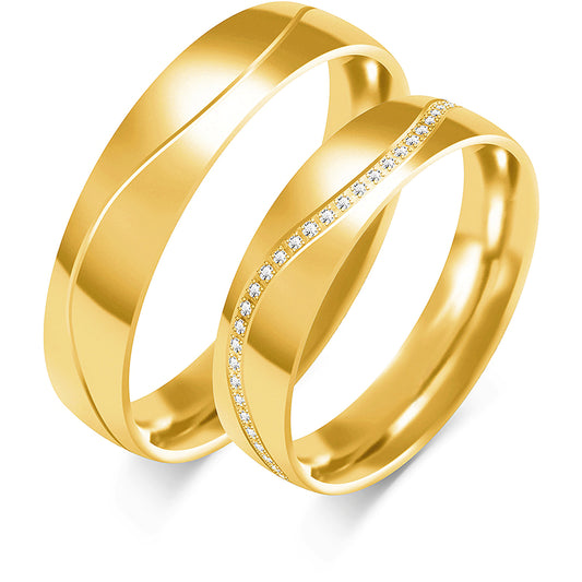 Karissa 5.00 mm + 5.00 mm - 0,5 ct. Diamanten