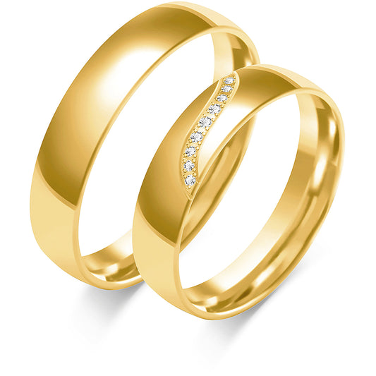 Mirabelle 4.50 mm + 4.50 mm - 0,075 ct. Diamanten