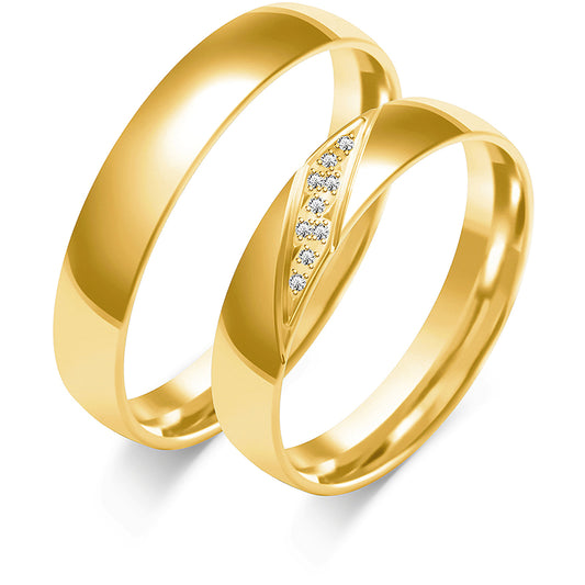 Mirabelle 4.00 mm + 4.00 mm - 0,09 ct. Diamanten