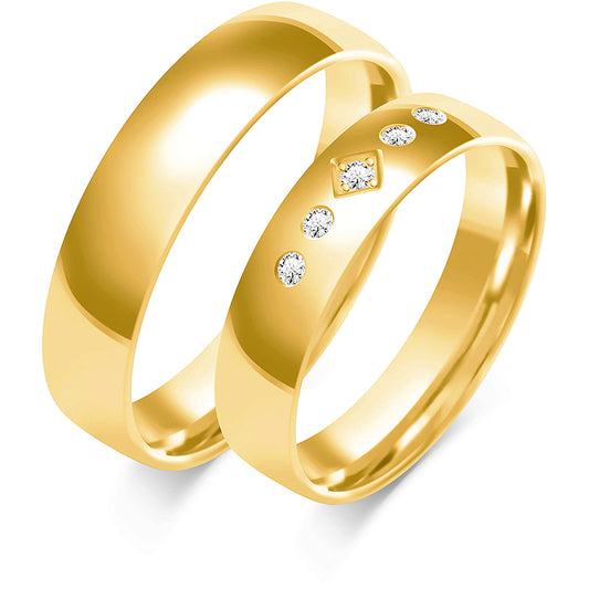 Ophelia 5.00 mm + 5.00 mm - 0,07 ct. Diamanten