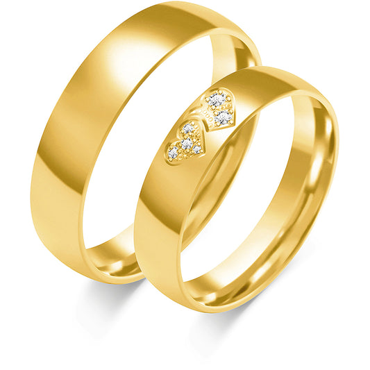 Parisia 5.00 mm + 5.00 mm - 0,058 ct. Diamanten