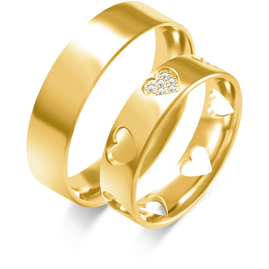 Quisara 5.00 mm + 5.00 mm - 0,03 ct. Diamanten