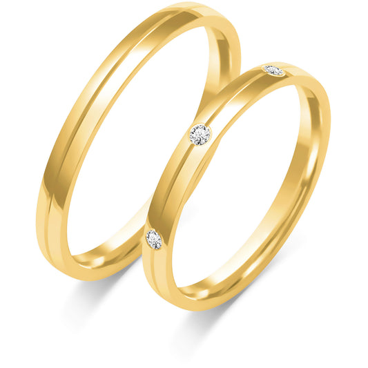 Celestelle 2.50 mm + 2.50 mm - 0,098 ct. Diamanten