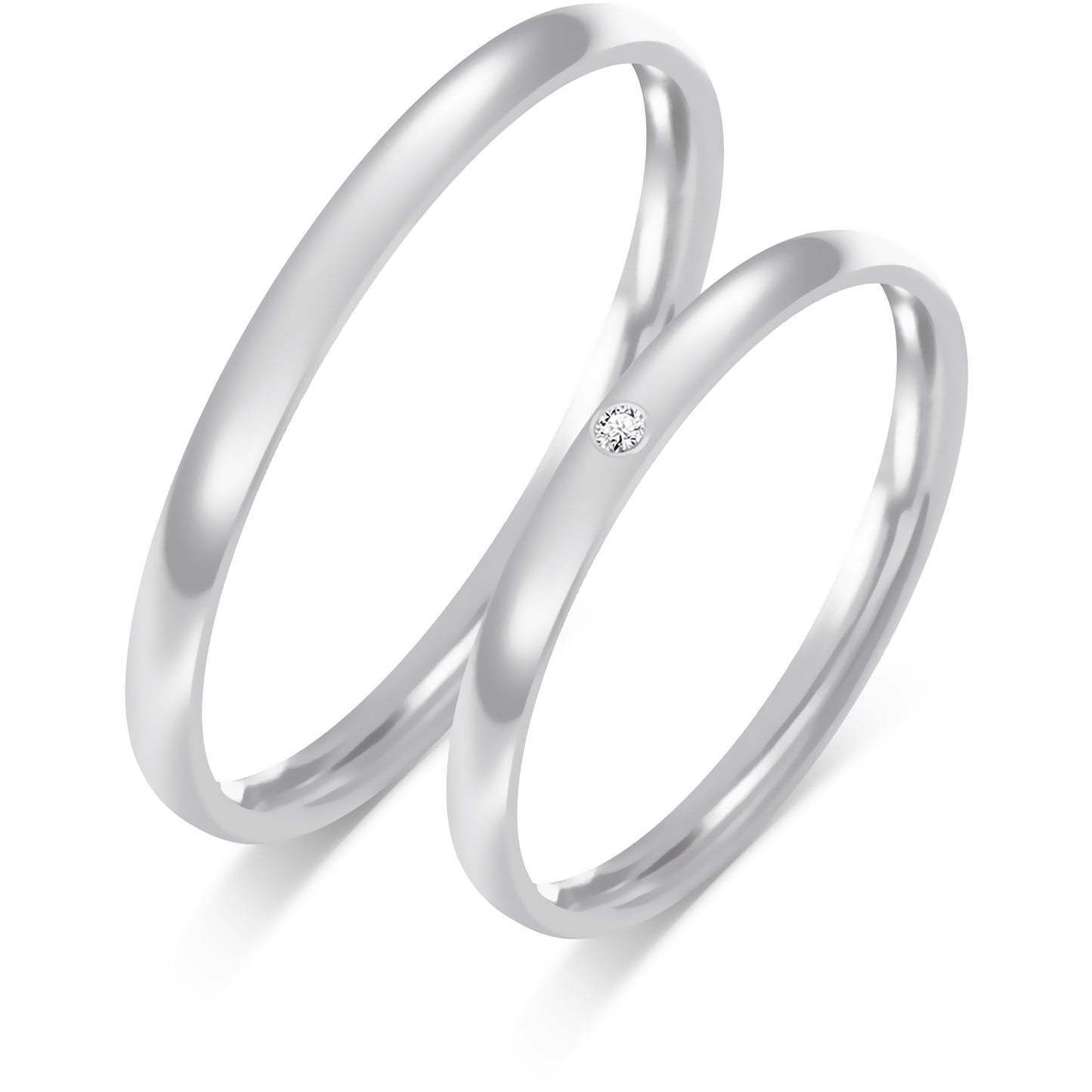 Florencia 2.00 mm + 2.00 mm - 0,009 ct. Diamanten