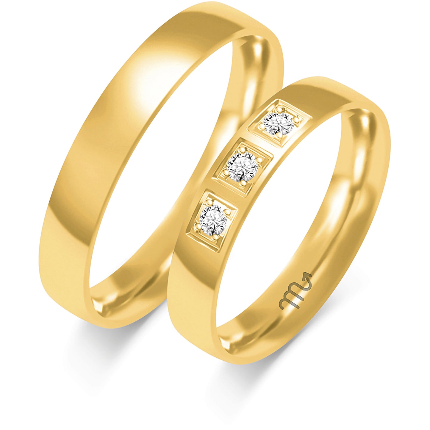 Galadriel 4.00 mm + 4.00 mm - 0,099 ct. Diamanten