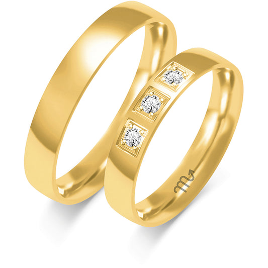 Galadriel 4.00 mm + 4.00 mm - 0,099 ct. Diamanten