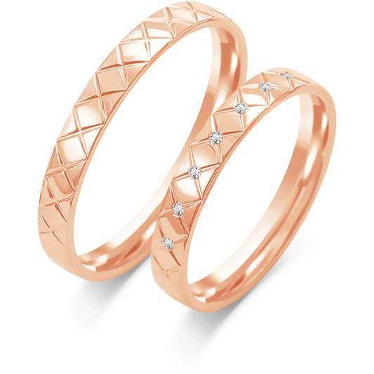 Primavera 3.00 mm + 3.00 mm - 0,035 ct. Diamanten