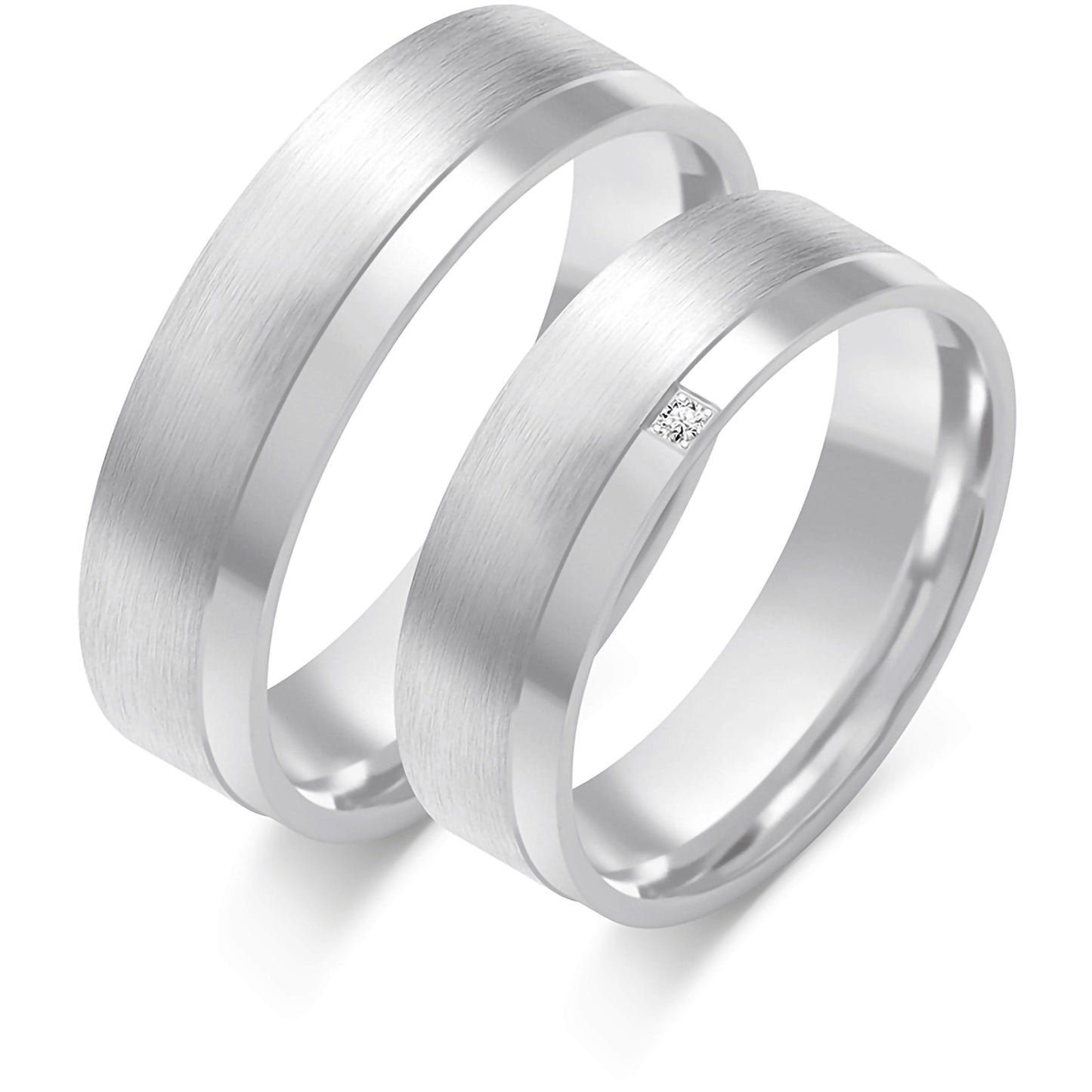 Rosalinde 6.00 mm + 6.00 mm - 0,009 ct. Diamanten