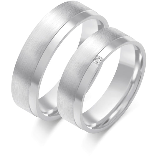 Rosalinde 6.00 mm + 6.00 mm - 0,009 ct. Diamanten