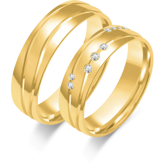 Venicia 6.00 mm + 6.00 mm - 0,096 ct. Diamanten