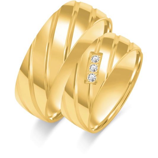 Adelina 7.00 mm + 7.00 mm - 0,042 ct. Diamanten
