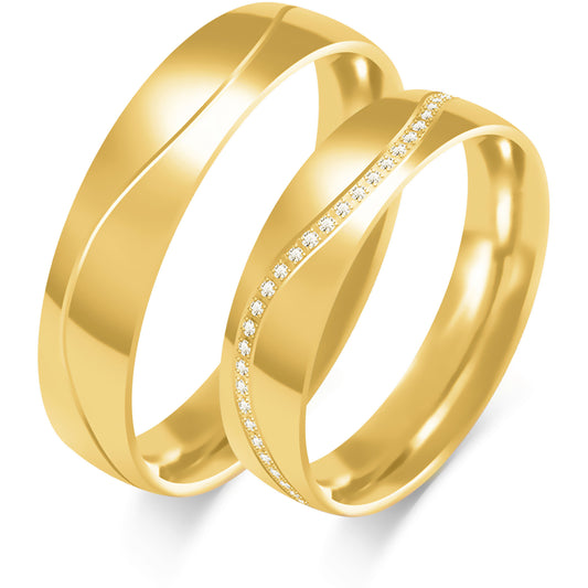 Bellatrix 5.00 mm + 5.00 mm - 0,5 ct. Diamanten
