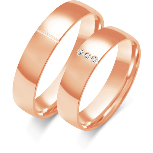 Arabella 5.00 mm + 5.00 mm - 0,015 ct. Diamanten