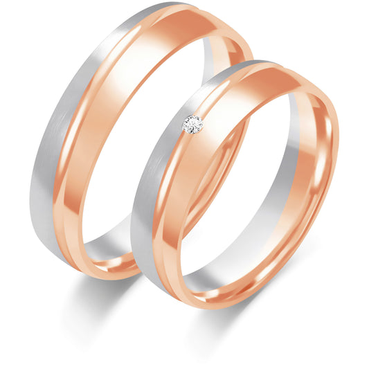 Dianora 5.00 mm + 5.00 mm - 0,014 ct. Diamanten