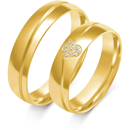Celestina 5.00 mm + 5.00 mm - 0,1 ct. Diamanten