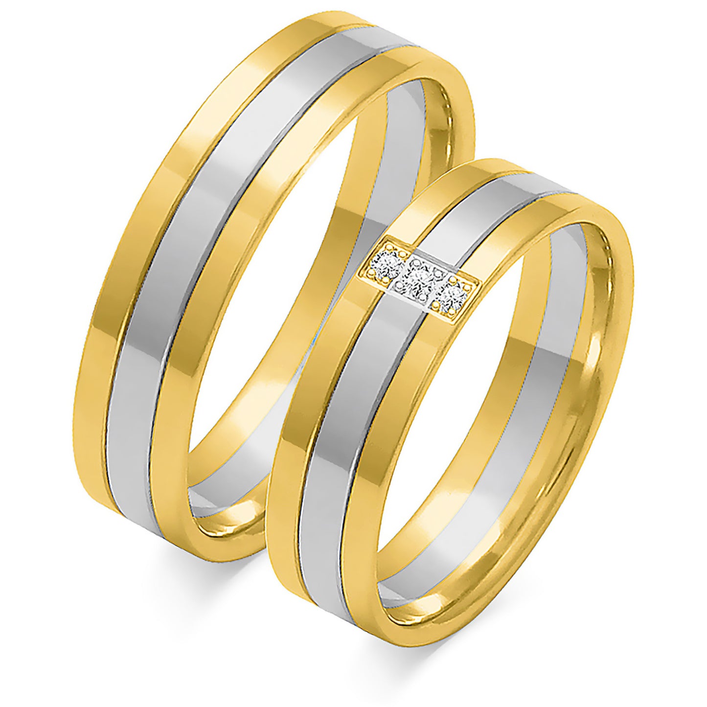 Eleanor 5.00 mm + 5.00 mm - 0,032 ct. Diamanten