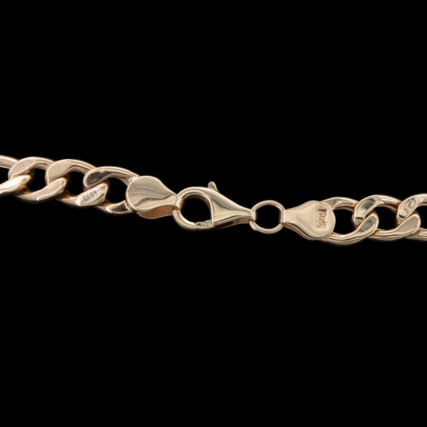 Halskette 14 Karat 585 Goldkette Figarokette – Echtgold Unisex Halskette