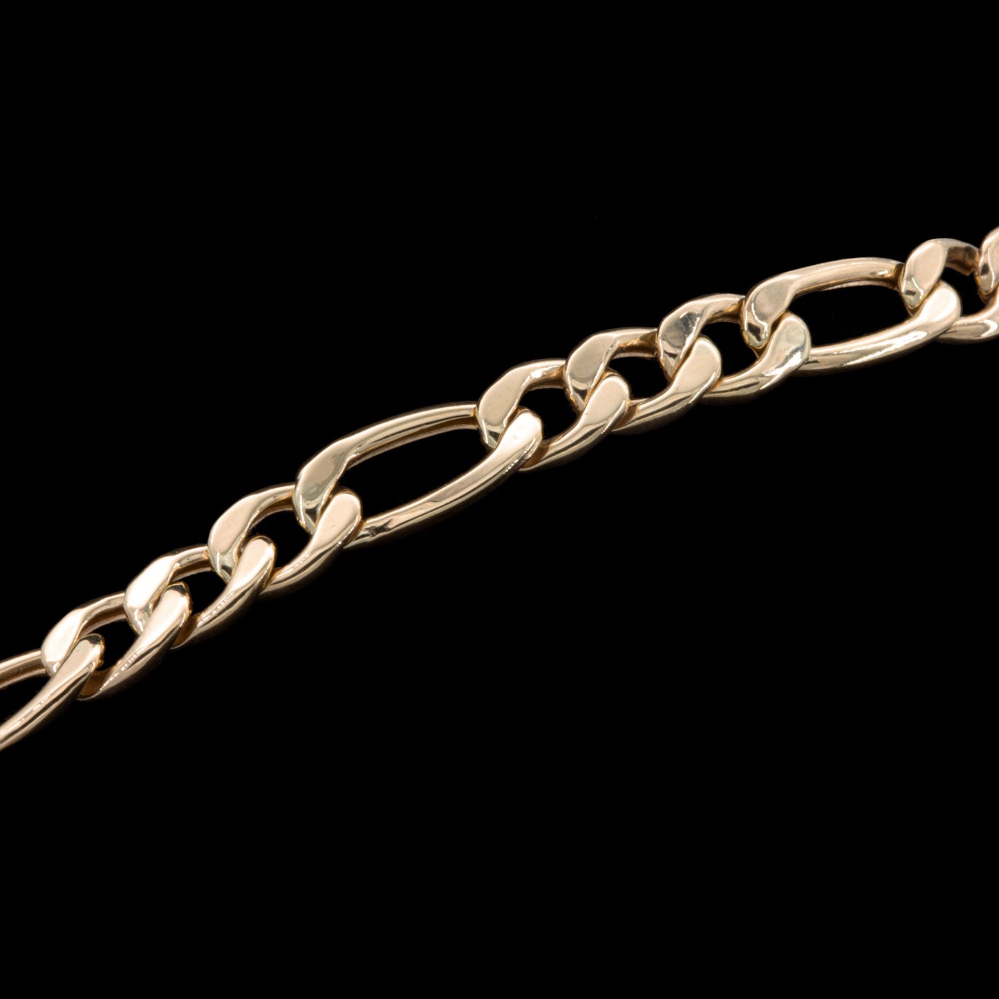 Halskette 14 Karat 585 Goldkette Figarokette – Echtgold Unisex Halskette