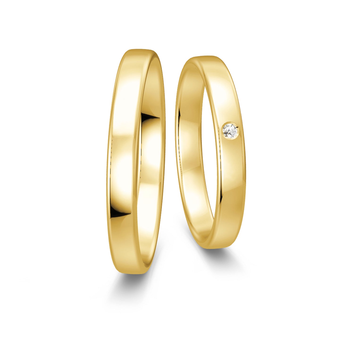 Classic 3.00 mm + 3.00 mm - 0,01 ct. Diamanten
