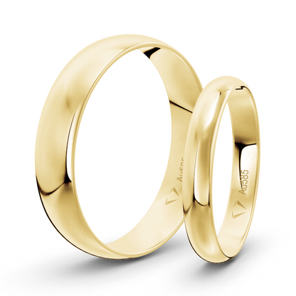 Klassisch 3.0 mm + 5.0 mm 585 / Gelbgold
