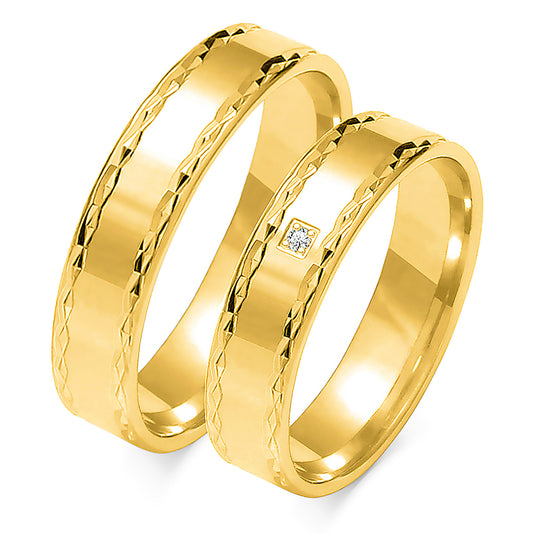 Laurienne 5.00 mm + 5.00 mm - 0,009 ct. Diamanten