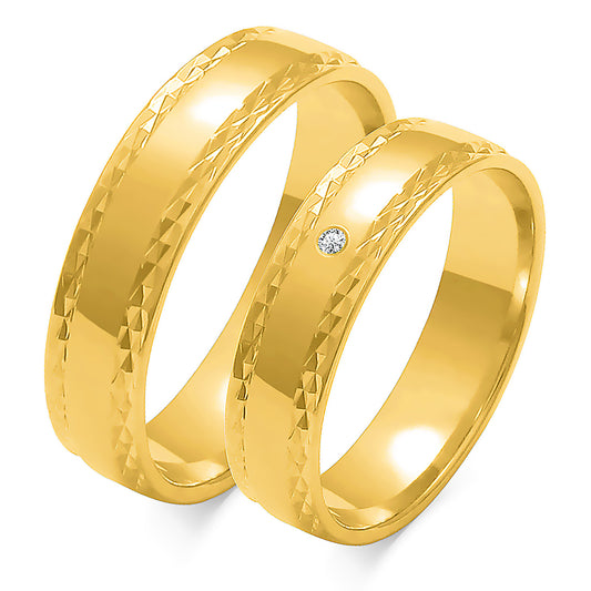 Lucilla 5.00 mm + 5.00 mm - 0,014 ct. Diamanten