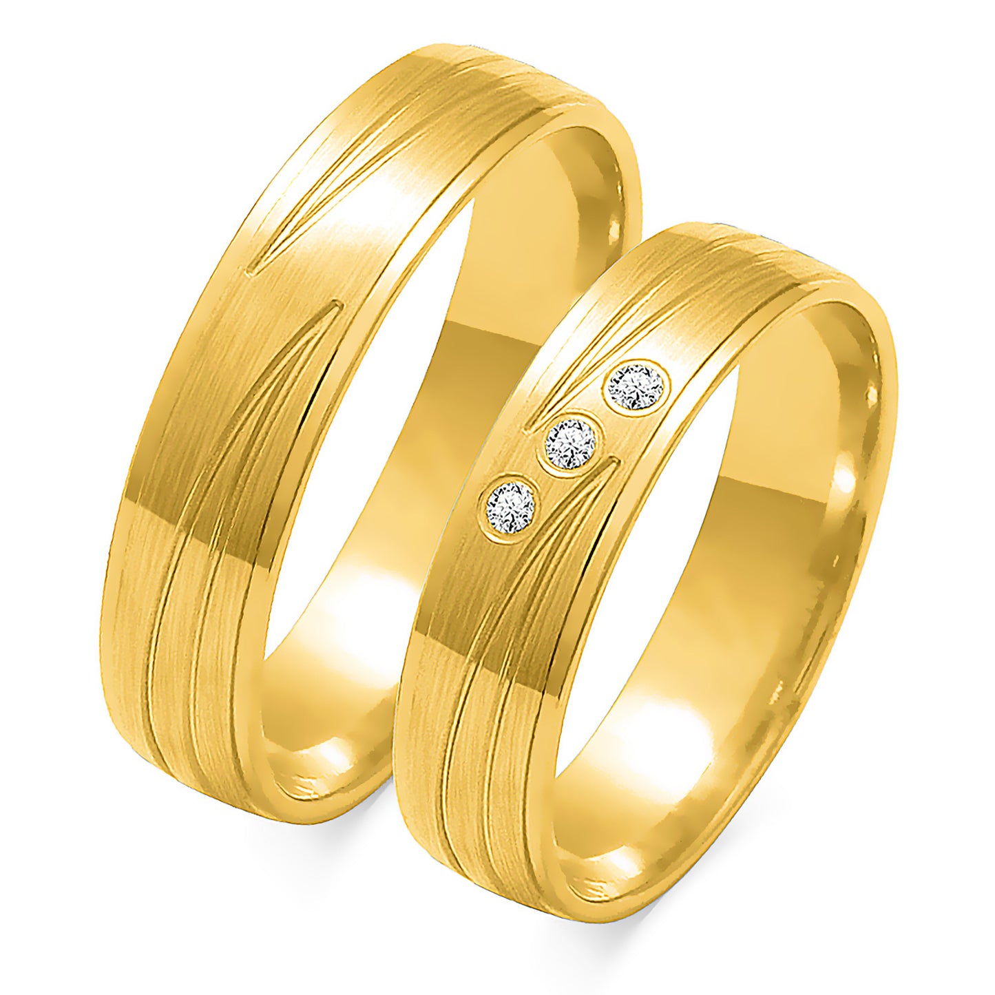 Norabelle 5.50 mm + 5.50 mm - 0,042 ct. Diamanten