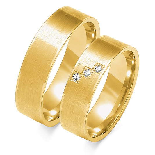 Octavia 6.00 mm + 6.00 mm - 0,042 ct. Diamanten